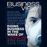 over of April 2020 business view magazine